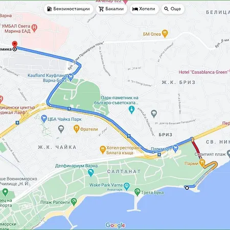 아파트 Двустаен С Паркомясто, Перфектен В Гр Варна Кв Левски До Умбал Св Марина И Очна Клиника Св Петка 바르나